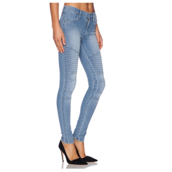 JAMES JEANS Moto Motorcycle Skinny Jeans Size 24 - Picture 2 of 13